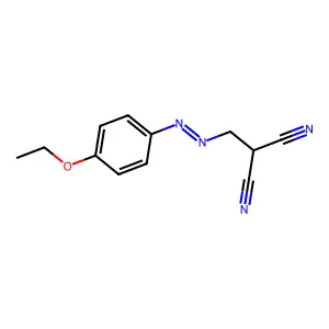 ((p-Ethoxyphenyl)azo)methylmalononitrile structure