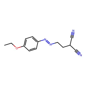 ((p-Ethoxyphenyl)azo)ethylmalononitrile structure
