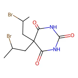 Compound C10H14Br2N2O3 structure