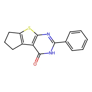 10-phenyl-7-thia-9,11-diazatricyclo[6.4.0.02,6]dodeca-1(8),2(6),9-trien-12-one structure