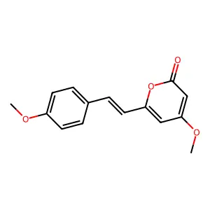 Demethoxyyangonin5,6-Dehydrokavain structure