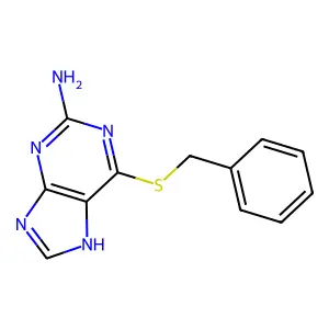 6-Benzylthioguanine structure