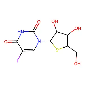1-[(2R,3S,4S,5R)-3,4-dihydroxy-5-(hydroxymethyl)thiolan-2-yl]-5-iodopyrimidine-2,4-dione structure