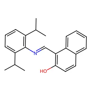 1-{[(2,6-diisopropylphenyl)imino]methyl}-2-naphthol structure