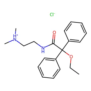 N-(2-(Dimethylamino)ethyl)-2-ethoxy-2,2-diphenylacetamide hydrochloride structure