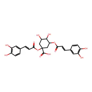 1,3-Dicaffeoylquinic acid structure