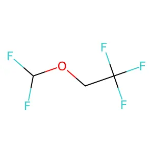 2-(difluoromethoxy)-1,1,1-trifluoroethane structure