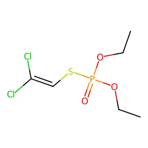 1,1-dichloro-2-diethoxyphosphorylsulfanylethene structure