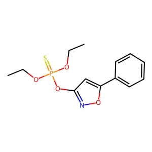 diethoxy-[(5-phenyl-1,2-oxazol-3-yl)oxy]-sulfanylidene-lambda5-phosphane structure
