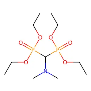 1,1-bis(diethoxyphosphoryl)-N,N-dimethylmethanamine structure