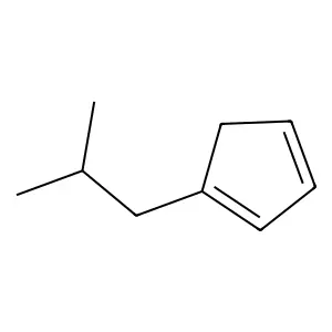 1,3-Cyclopentadiene, 1-(2-methylpropyl) structure