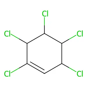 1,3,4,5,6-pentachlorocyclohexene structure