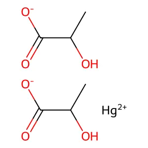 Bis(lactato-O1,O2)mercury structure