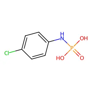 (4-chloroanilino)phosphonic acid structure