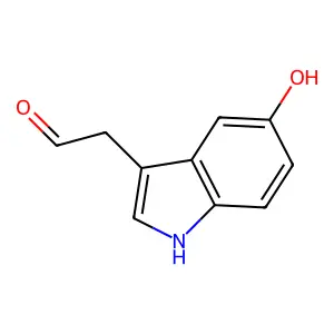 2-(5-hydroxy-1H-indol-3-yl)acetaldehyde structure
