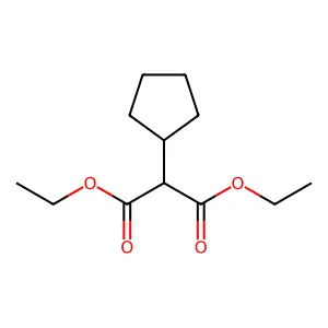 1,3-diethyl 2-cyclopentylpropanedioate structure