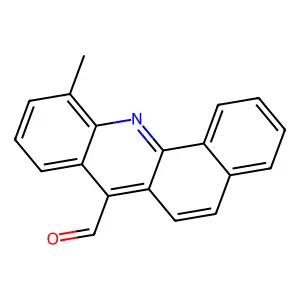 11-methylbenzo[c]acridine-7-carbaldehyde structure