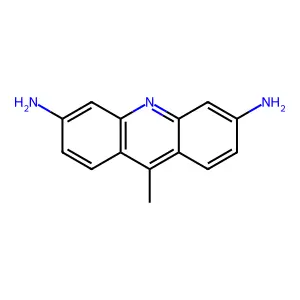 Acridine, 3,6-diamino-9-methyl- structure
