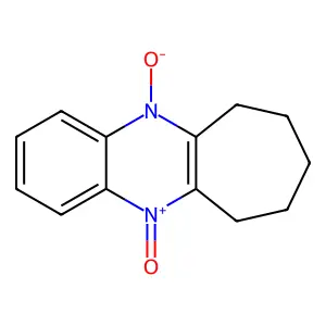 11-oxido-7,8,9,10-tetrahydro-6H-cyclohepta[b]quinoxalin-5-ium 5-oxide structure