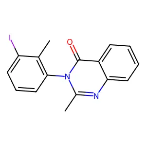 Compound C16H13IN2O structure