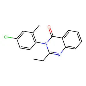 4(3H)-Quinazolinone, 3-(4-chloro-2-methylphenyl)-2-ethyl- structure