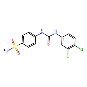 1-(3,4-dichlorophenyl)-3-(4-sulfamoylphenyl)urea structure