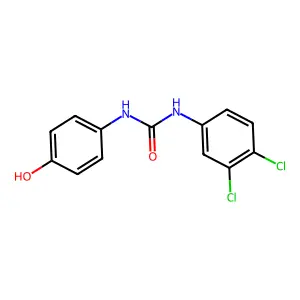 1-(3,4-dichlorophenyl)-3-(4-hydroxyphenyl)urea structure