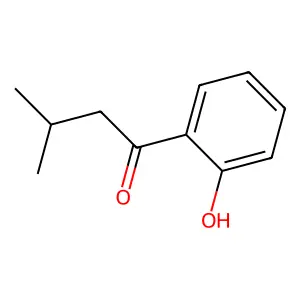 1-(2-hydroxyphenyl)-3-methylbutan-1-one structure