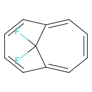 11,11-Difluoro-1,6-methano(10)annulene structure