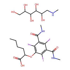 Compound C23H36I3N3O10 structure