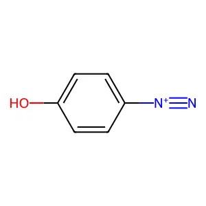 4-hydroxybenzenediazonium structure