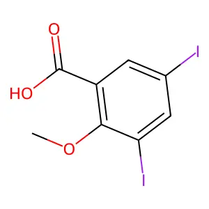 Compound C8H6I2O3 structure