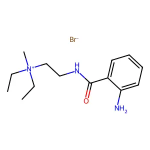 (2-(o-Aminobenzamido)ethyl)diethylmethylammonium bromide structure