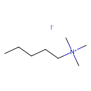 Trimethylpentylammonium iodide structure