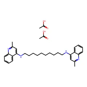 Quindecamine acetate anhydrous structure