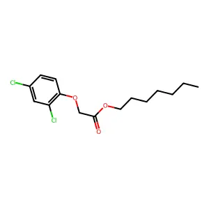 Heptyl 2,4-dichlorophenoxyacetate structure