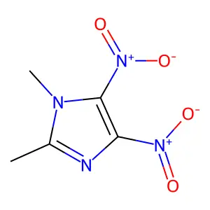 1,2-dimethyl-4,5-dinitro-1H-imidazole structure