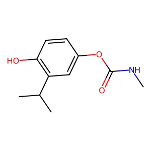CARBAMIC ACID, METHYL-, 4-HYDROXY-m-CUMENYL ESTER structure