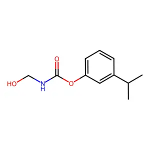 CARBAMIC ACID, (HYDROXYMETHYL)-, m-CUMENYL ESTER structure