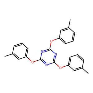 2,4,6-Tris(3-methylphenoxy)-1,3,5-triazine structure