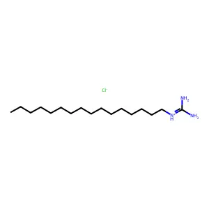 diaminomethylidene(hexadecyl)azanium chloride structure
