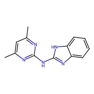 N-(4,6-dimethylpyrimidin-2-yl)-1H-benzimidazol-2-amine structure