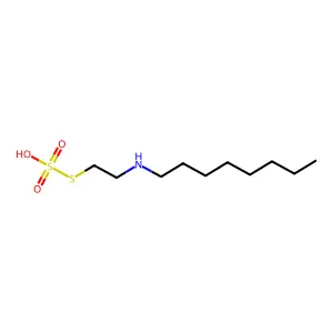 1-(2-sulfosulfanylethylamino)octane structure