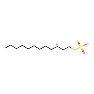 1-(2-sulfosulfanylethylamino)nonane structure