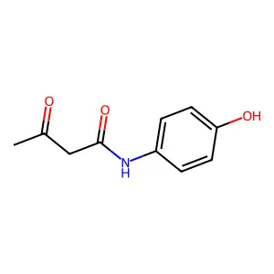 N-(4-Hydroxyphenyl)-3-oxobutanamide structure