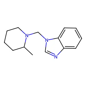 1-[(2-Methyl-1-piperidinyl)methyl]-1H-benzimidazole structure
