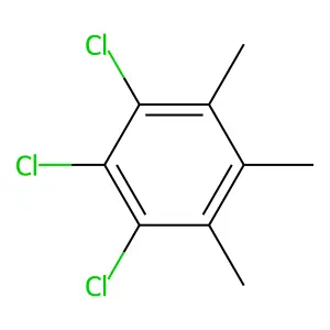 1,2,3-Trichloro-4,5,6-trimethylbenzene structure