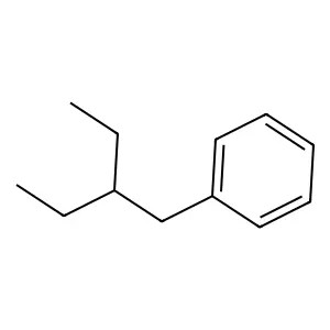 Benzene, (2-ethylbutyl)- structure