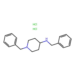 N,1-dibenzylpiperidin-4-aminedihydrochloride structure