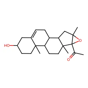 1-[(1R,2S,4R,6S,7S,10S,11R,14S)-14-hydroxy-4,7,11-trimethyl-5-oxapentacyclo[8.8.0.02,7.04,6.011,16]octadec-16-en-6-yl]ethanone structure